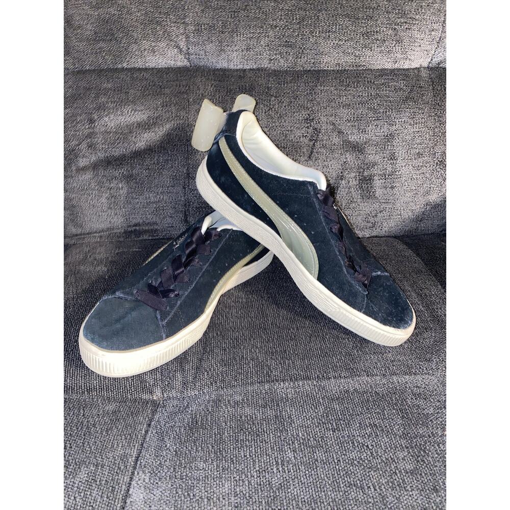 Puma Suede Bow Jelly Kids Girls Sneakers Shoes Casual - Black - Size 4C